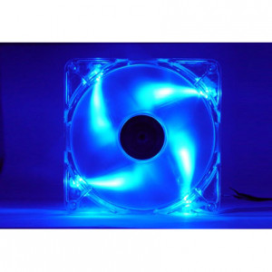 Logisys 140mm Blue Quad LED Case Fan, w/ 3pin and 4pin Plugs