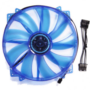 Apevia 200mm 4-pin UV Blue LED Case Fan