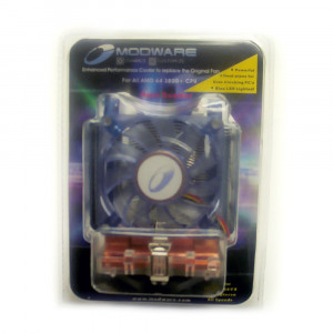 Modware AMD 64 Socket 939 3800+ 3 Copper Heat Pipes Blue LED CPU Fan
