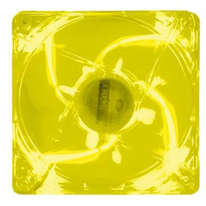 Kingwin 120mm Advance Series Yellow LED Case Fan