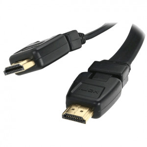 Zalman 3ft High Speed Flexible Swivel Connectors HDMI Cable (Black) with Ethernet, Model: CHDS03A1