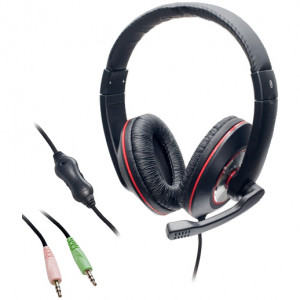 Syba Stereo Headset with Microphone, Built in Volume Control, Model: CL-AUD63010