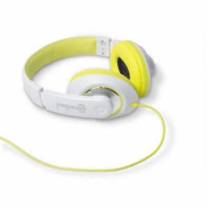 Syba CL-AUD63033 Binaural Design Lime / White Headset, with 40mm Speaker at 20Hz - 20kHz, Over Head,
