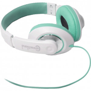 Teal/White Syba Binaural Design Headset, Over Head, On Ear, w/ 40mm Speaker, Model: CL-AUD63035