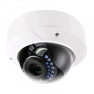 LTS CMIP7243W-SZ Platinum 4.1MP Varifocal Vandal IP Dome Camera, 1/3in Progressive Scan CMOS Sensor, 2.8-12mm Motorized Lens, IP66 Weather Proof