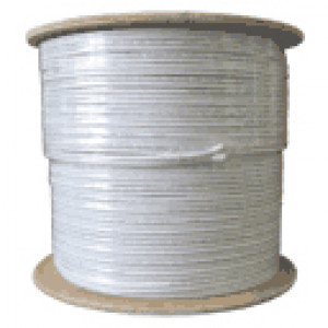 White 1000FT RG59 Siamese Plenum Bulk Coaxial Cable