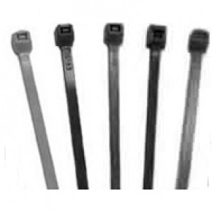 Black 8" Colored Plastic Cable Ties (10-pcs)