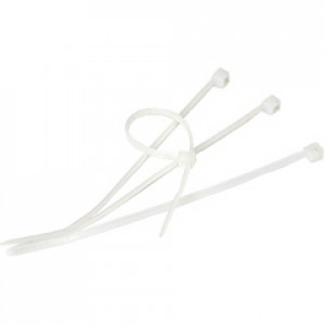 Clear 8" Colored Plastic Cable Ties (10-pcs)
