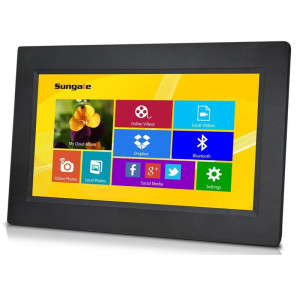 Sungale CPF1032 10.1In LED Touchscreen Wi-Fi Cloud Frame, 1024x600 Pixels (16:9), 4GB Internal Memor