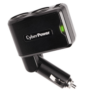 Black CyberPower CPTDC1U2DC Travel USB Chargers with 2.1A Quick Charge Technology.