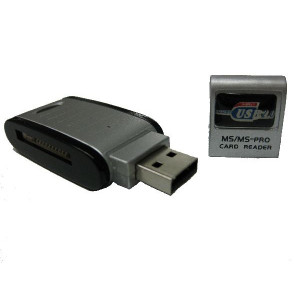 Kinamax USB 2.0 MS-DUO / MS-PRO 20in1 Card Reader / Pen Drive. Model: CR-MSDMD