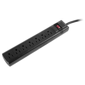 CyberPower CSB706 Essential 7-Outlets Surge Suppressor with 1500 Joules and 6FT Cord.