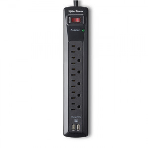 CyberPower CSP604U Professional 1200 Joules 6-Outlet 4-Foot Surge Suppressor