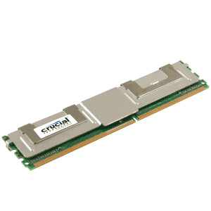 Crucial 8GB DDR2 667 (PC2-5300) 240-Pin Server Memory, ECC, Fully Buffered, CL5, 1.8V, P/N: CT102472