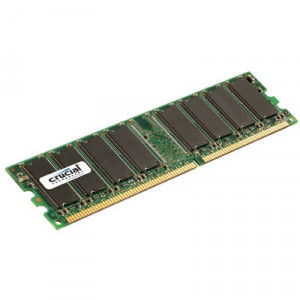 Crucial 1GB DDR 400 (PC 3200) 184-Pin DDR SDRAM Desktop Memory CT12864Z40B