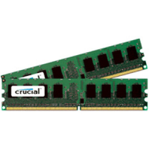 Crucial 16GB (8GBx2) DDR2 667 (PC2-5300) 240-Pin Dual Channel Kit Server Memory, ECC, Registered, 1.