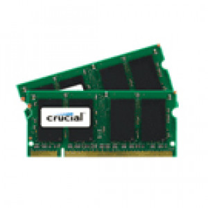 Crucial 8GB (4GBx2) DDR2 667 (PC2-5300) 200-Pin Dual Channel Kit Laptop Memory