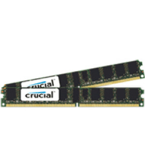 Crucial 8GB (4GBx2) DDR2 667 (PC2-5300) 240-Pin Dual Channel Kit Low Profile Server Memory CT2KIT51272AV667