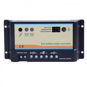 Renogy 10 Amp PWM Dual Battery Charge Controller, Model: CTRL-PWM10DB.