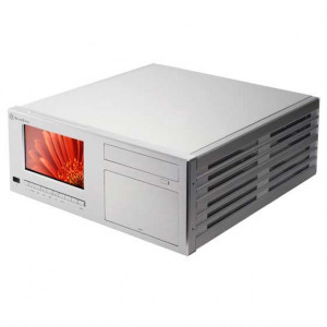 Silver SilverStone CW03S-MT Aluminum Desktop/HTPC Case, w/ 7in TouchScreen, IR Remote and 80mm Fans.