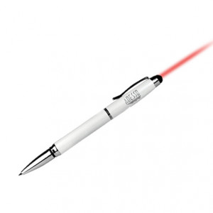 Adesso CyberPen 301 3-in-1 Stylus Pen (White) for Tablets and Smartphones