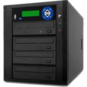 Black ILY Spartan DUO SATA 1 to 3 CD/DVD USB-to-Disc Duplication System. Model: D03-SDSP.