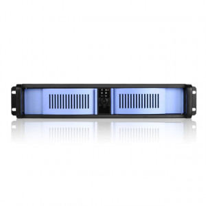 iStarUSA D-200-BLUE Aluminum 2U Compact Stylish Rackmount Chassis