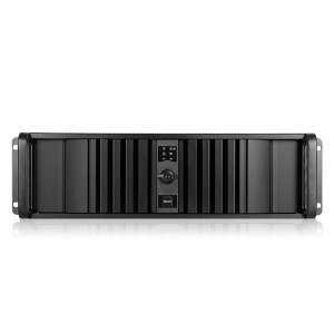 Black iStarUSA 3U Compact Stylish Rackmount Chassis with SEA Bezel, 4x 5.25in Bays, 1x 60mm Fan, P/N