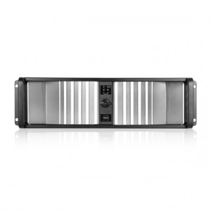 Black/Silver iStarUSA 3U Compact Stylish Rackmount Chassis with SEA Bezel