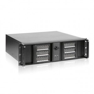 Black iStarUSA D-313ASE-MATX 3U Compact Aluminum Rackmount microATX Chassis