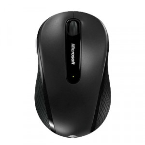 Microsoft D5D-00001 Wireless Mobile Mouse 4000, BlueTrack, 4 Buttons, Win7 Compatible. Retail Box. Black .