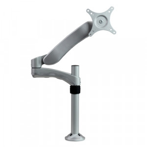 Silver Dyconn Hydro Series Articulating TV/Monitor Clamp/Grommet Desk Mount DE640S-SLV