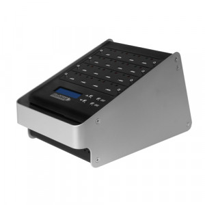 Silver/Black ILY 15 Targets FlashMAX USB Duplicators, w/ LCD Display, Model: DM-ATS-FMax15.