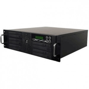 Black ILY Spartan  5 Target CD / DVD Rackmount Duplicator 3U D05ATRKBNRPIHU w/ 500GB HDD