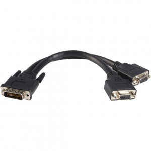 StarTech.com 8in LFH/DMS 59 Male to Dual Female VGA Cable, Model: DMSVGAVGA1