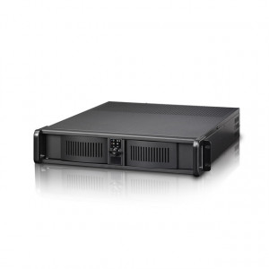 Black iStarUSA 2U Rackmount Front End PSU Chassis D-200-FS