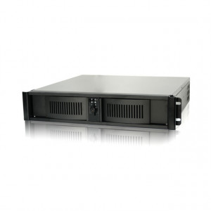 Black iStarUSA 2U Short Depth Rackmount Chassis D-200S