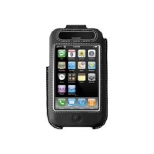 Black Belkin Formed Leather Case for iPhone