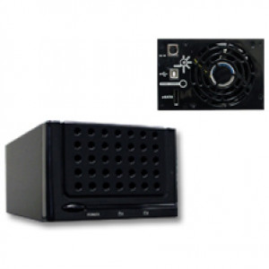 Black AMS Venus ES2 3.5in SATA to eSATA + USB 2-Bay RAID HDD Enclosure DS-312SUES