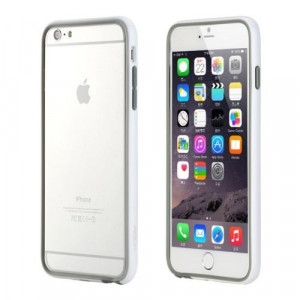 Rock Duplex duplex-iphone5.5-WH Slim Guard 2mm PC + TPU Hybrid Bumper Case for iPhone 6 Plus (5.5in)