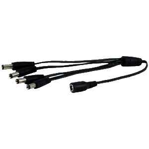 Power Adapter DC Y Cable Pigtail 1 to 4