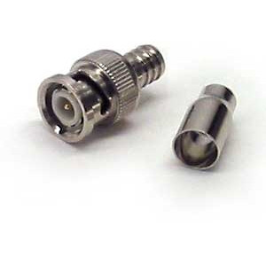 BNC 2 Piece Type Crimp On Connector for RG59/RG6