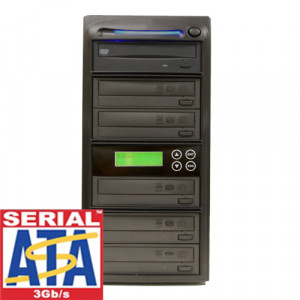 Directron 5-Target 1 to 5 SATA 24X CD/DVD Tower Duplicator System. Model: DVD05SATA24X.