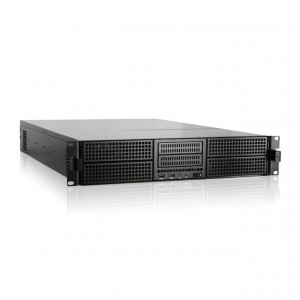 Black iStarUSA E-204L 2U E-ATX Rackmount Chassis