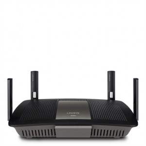 Linksys E8350 IEEE 802.11ac Ethernet AC2400 Dual-Band Wireless Router.