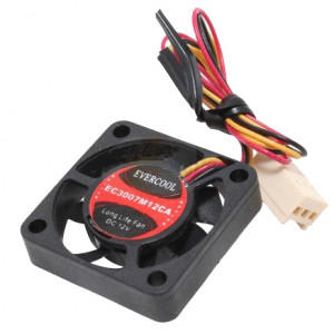 Black Evercool EC3007M12CA 30mm 12V Ball Bearing DC Fan