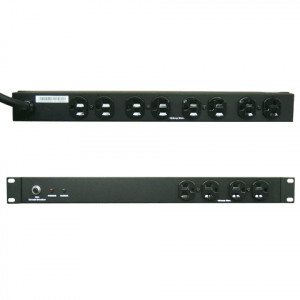 Dynapower 1920W 15ft 1U 12 Outlets Basic Power Distribution Unit(PDU)