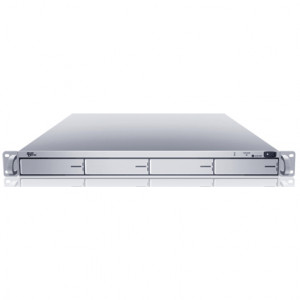 Silver Sans Digital EliteNAS EN104L+XR 1U 4 Bay Intel Xeon NAS + iSCSI Rackmount Server, w/ Redundan