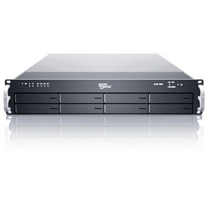 Black Sans Digital EliteNAS EN208W+BXE 2U 8 Bay Windows Storage Server 2008 NAS + iSCSI Rackmount Server