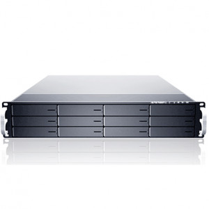 Black Sans Digital EliteNAS EN212W+BXE 2U 12 Bay Windows Storage Server 2008 NAS + iSCSI Hardware RAID 60 Rackmount Server